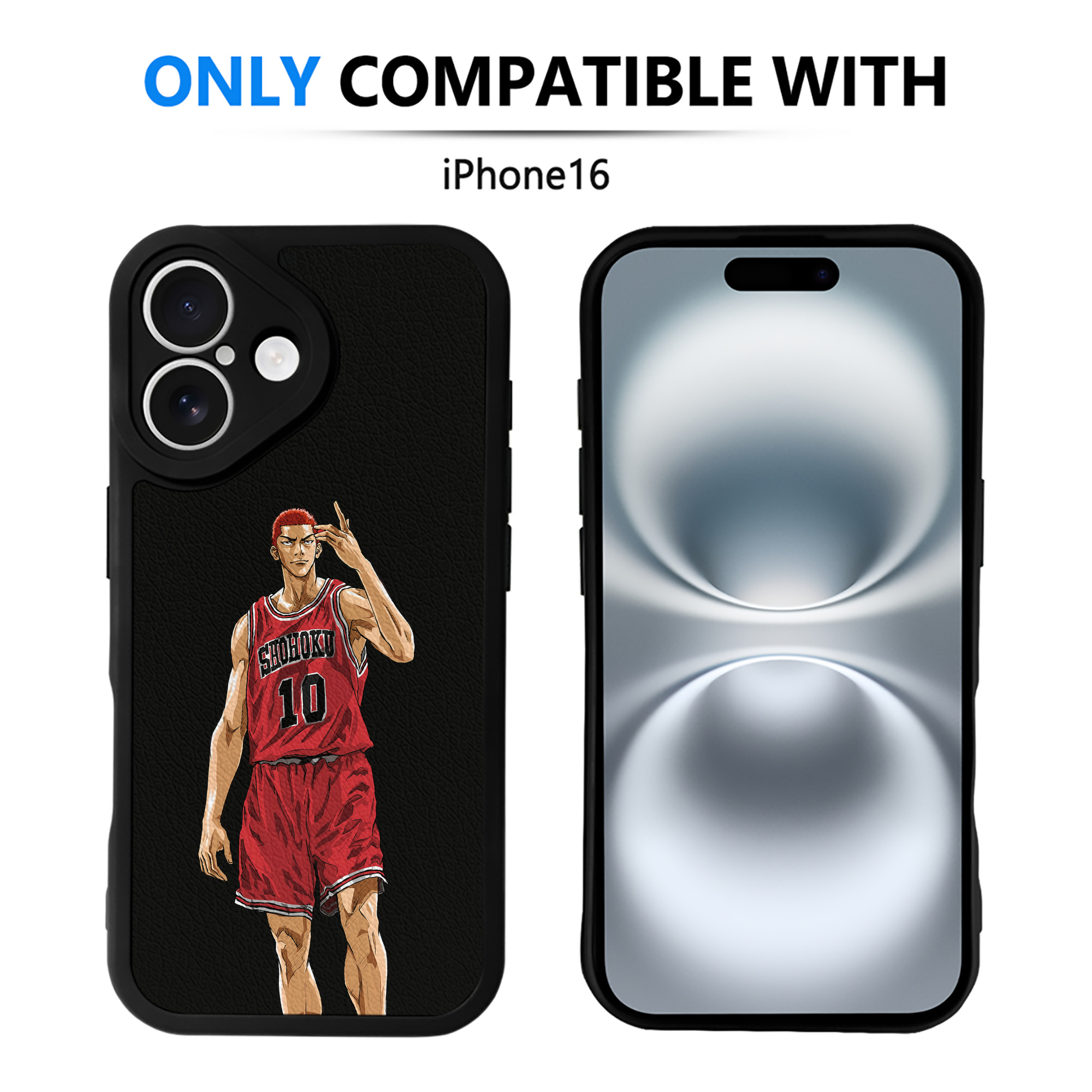 （画像用） SLAM DUNK／スラムダンク 【iPhone 16シリーズ対応】シリコンスマホケース（レザー調） 材質：シリコン